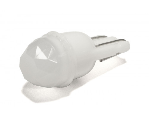 Світлодіодна лампа StarLight T10 1 діод COB 12V 0.4W WHITE / матова лінза / CERAMIC Світлодіодна лампа StarLight T10 1 діод COB 12V 0.4W WHITE / матова лінза / CERAMIC