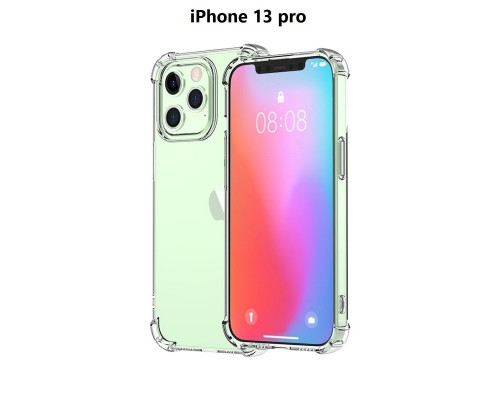 Силіконовий протиударний чохол панель + скло 9Н на Iphone 13 Pro Case із захистом камери прозорий (543443253455) Силіконовий протиударний чохол панель + скло 9Н на Iphone 13 Pro Case із захистом камери прозорий (543443253455)
