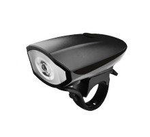 Ліхтар велосипедний X-BALOG BL-7588 Black фара зі звуковим сигналом