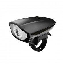 Ліхтар велосипедний X-BALOG BL-7588 Black фара зі звуковим сигналом