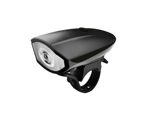Ліхтар велосипедний X-BALOG BL-7588 Black фара зі звуковим сигналом Ліхтар велосипедний X-BALOG BL-7588 Black фара зі звуковим сигналом