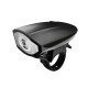 Ліхтар велосипедний X-BALOG BL-7588 Black фара зі звуковим сигналом