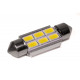 Світлодіодна лампа StarLight T11 6 діодів 5630 1W 12V WHITE / 36mm / мультиполярна