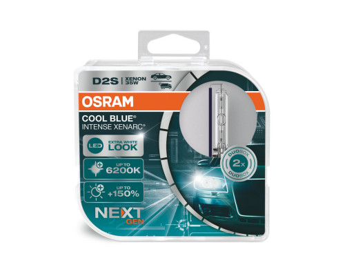 Комплект ксенонових ламп Osram D2S 35W P32d-2 Cool Blue Intense Next Gen (66240CBN-HCB) Комплект ксенонових ламп Osram D2S 35W P32d-2 Cool Blue Intense Next Gen (66240CBN-HCB)