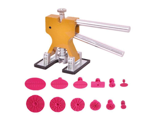 Набір рихтувальних інструментів Icar молоток + мініліфтер з грибками 41 предмет Різнокольоровий (С051263)