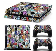 Наклейка PS4 Fat вінілова наклейка Choice для Sony PlayStation PS4 Fat DualShock 4 Brains