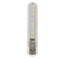 Лампа світлодіодна USB Lesko H1926-8 LED для повербанка