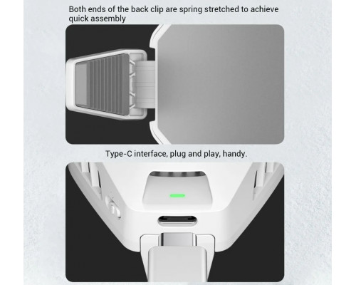 Мобільний кулер охолодження для смартфона Black Shark Funcooler BR 11 + напальчники Мобільний кулер охолодження для смартфона Black Shark Funcooler BR 11 + напальчники