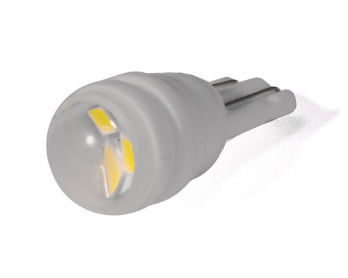 Світлодіодна лампа StarLight T10 3 діода SMD-2835 12V 0.5W WHITE прозора лінза CERAMIC Світлодіодна лампа StarLight T10 3 діода SMD-2835 12V 0.5W WHITE прозора лінза CERAMIC