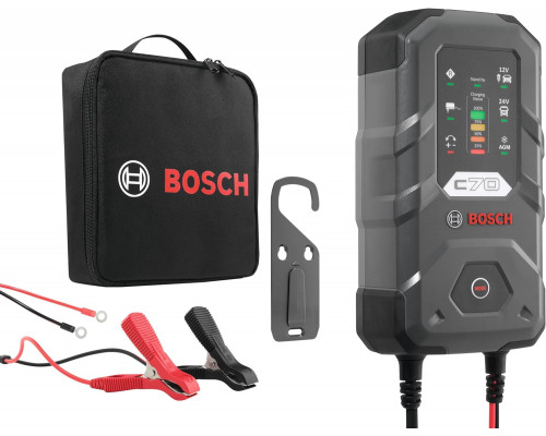 Зарядний пристрій для акумуляторів Bosch C70 12/24V 10A 0189911070 Зарядний пристрій для акумуляторів Bosch C70 12/24V 10A 0189911070