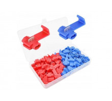 Набір клем з врізним контактом для швидкого монтажу K2 0,5 - 2,5 мм 70 шт Червоно-синій (С051304)