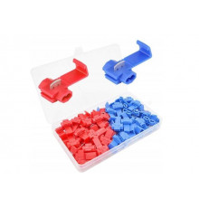 Набір клем з врізним контактом для швидкого монтажу K2 0,5 - 2,5 мм 70 шт Червоно-синій (С051304)