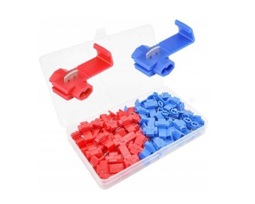 Набір клем з врізним контактом для швидкого монтажу K2 0,5 - 2,5 мм 70 шт Червоно-синій (С051304)