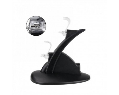 Подвійна зарядна станція Dual USB Charging Stand для геймпадів PlayStation (PS4 / PS4 Slim / PS4 Pro) DualShock 4 Чорний Подвійна зарядна станція Dual USB Charging Stand для геймпадів PlayStation (PS4 / PS4 Slim / PS4 Pro) DualShock 4 Чорний