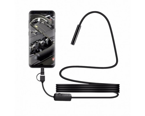 Цифровий Ендоскоп Камера ZCF камера завтовшки 7 мм USB/micro USB з підсвічуванням з кабелем 1 м (51087451) Цифровий Ендоскоп Камера ZCF камера завтовшки 7 мм USB/micro USB з підсвічуванням з кабелем 1 м (51087451)