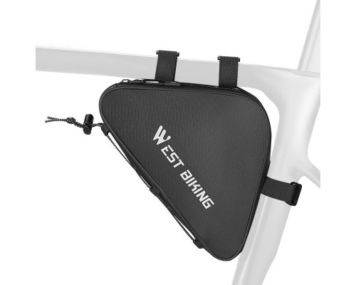 Сумка велосипедна West Biking YP0707387 23,5х5,5 см Чорний 13360-85820