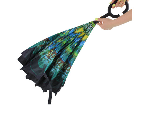 Парасолька навпаки Up-Brella Зелений Павич (2907-13256) Парасолька навпаки Up-Brella Зелений Павич (2907-13256)