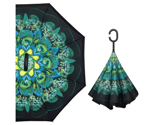 Парасолька навпаки Up-Brella Зелений Павич (2907-13256) Парасолька навпаки Up-Brella Зелений Павич (2907-13256)