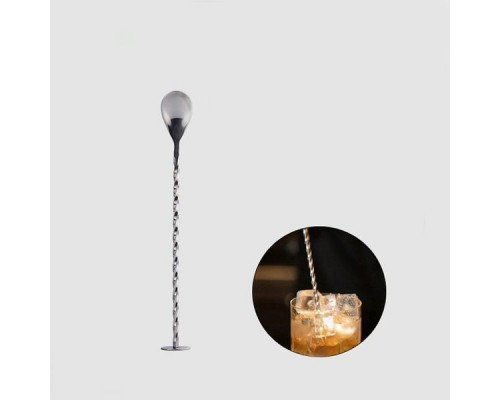 Набір барних коктейльних ложок ТМ з нержавіючої сталі 25,5 см 2 шт Сріблястий (С051370-2)