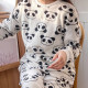 Жіноча піжама Lesko Panda 2XL White-Black