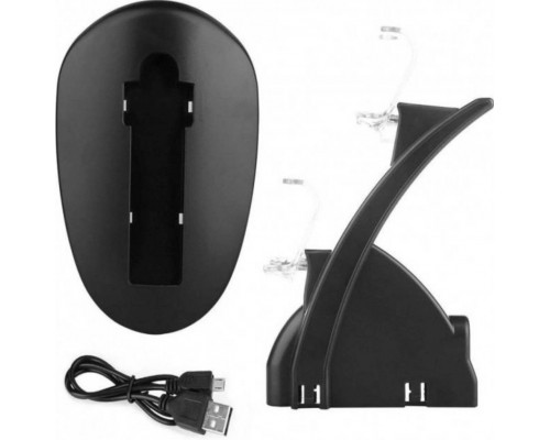 Подвійна зарядна станція Dual USB Charging Stand для геймпадів PlayStation (PS4 / PS4 Slim / PS4 Pro) DualShock 4 Чорний Подвійна зарядна станція Dual USB Charging Stand для геймпадів PlayStation (PS4 / PS4 Slim / PS4 Pro) DualShock 4 Чорний