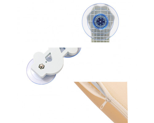 Віконна лежанка для кішок No Brand DT-890 на присосках Beige 30х60 см