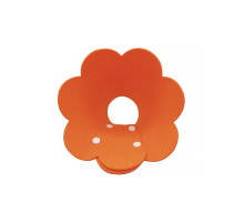 М'який комір-подушка для кішок Lesko DT-1063 Flower S Orange післяопераційний