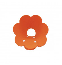 М'який комір-подушка для кішок Lesko DT-1063 Flower S Orange післяопераційний