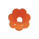 М'який комір-подушка для кішок Lesko DT-1063 Flower S Orange післяопераційний