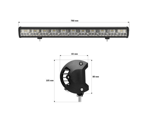 Світлодіодна фара Starlight JR-K-198W 9-32V combo Світлодіодна фара Starlight JR-K-198W 9-32V combo