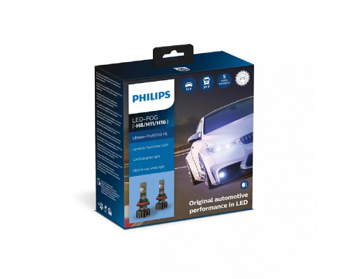 Комплект діодних ламп PHILIPS H8/H11/H16 11366U90CWX2 LED Fog Ultinon Pro9000 +250% 12/24V Комплект діодних ламп PHILIPS H8/H11/H16 11366U90CWX2 LED Fog Ultinon Pro9000 +250% 12/24V