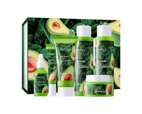 Набір для догляду за обличчям Bioaqua Niacinome Avocado Elasticity Moisturizing 6 в 1