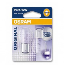 Автолампа ук. OSRAM 7537-02B P21/5W 24V BAY15d 10X2 Blister