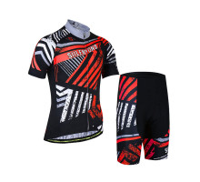 Велокостюм чоловічий Siilenyond XM-DT-050 Shorts Stripes Red XS