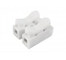 Набір з'єднувачів для дроту PW CH-2 клемні колодки на два контакти 30 шт Білий (C051301-30)