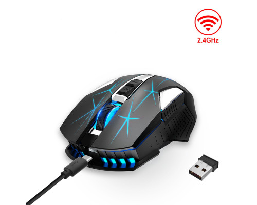 Мышь беспроводная с аккумулятором HXSJ T300 2.4 G Hz Black Мышь беспроводная с аккумулятором HXSJ T300 2.4 G Hz Black