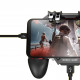 Бездротовий геймпад тригер для смартфонів Union PUBG Mobile AK77 з вентилятором та акумулятором на 4000 mAh Чорний (039)