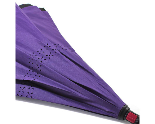 Розумна парасолька навпаки Up-Brella Фіолетовий (2907-13269) Розумна парасолька навпаки Up-Brella Фіолетовий (2907-13269)
