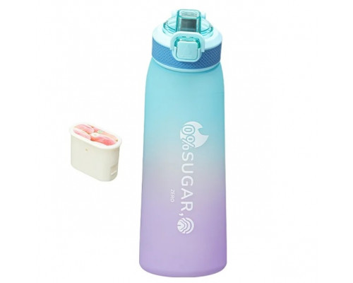 Пляшка для води СМ пластикова 1000 мл Синьо-фіолетовий (С051408)