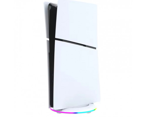 Вертикальна RGB-підставка Pega Sony PlayStation 5 Slim PS5 Slim Білий Вертикальна RGB-підставка Pega Sony PlayStation 5 Slim PS5 Slim Білий