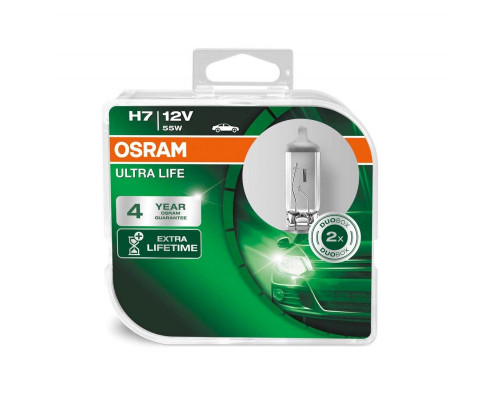 Автолампа OSRAM 64210ULT UltraLife H7 55W 12V PX26d 10X2 HardDuopet Автолампа OSRAM 64210ULT UltraLife H7 55W 12V PX26d 10X2 HardDuopet