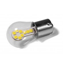 Світлодіодна лампа StarLight T25 18 діодів SMD 3030 12V 1.5W WHITE у скляній колбі
