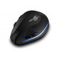 Вертикальна миша бездротова Zelotes F-35 з акумулятором та RGB підсвічуванням Black