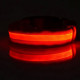 Світлодіодний LED нашийник Lesko Red L USB