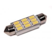 Світлодіодна лампа StarLight T11 9 діодів 5630 1.5W 12V WHITE / 41mm / мультиполярна