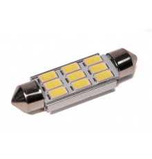 Світлодіодна лампа StarLight T11 9 діодів 5630 1.5W 12V WHITE / 41mm / мультиполярна