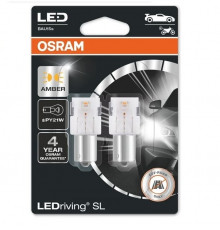 Автолампа діоди OSRAM 7507DYP-02B PY21W 12V BAU15s Amber 2pcs