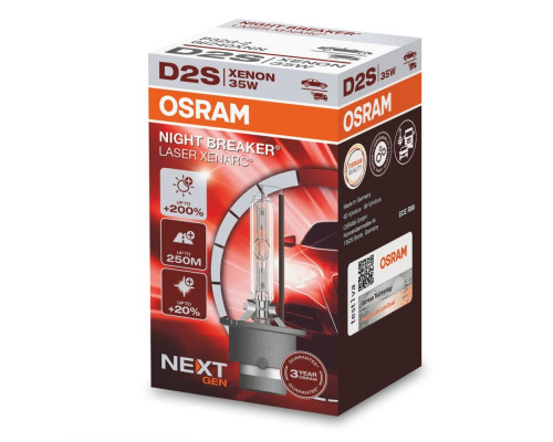 Ксенонова лампа Osram 66240XNN Night Breaker Laser +200% D2S 85V 35W P32d-2 XENARC Ксенонова лампа Osram 66240XNN Night Breaker Laser +200% D2S 85V 35W P32d-2 XENARC