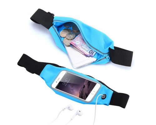 Сумка на пояс для бігу EasySport водонепроникна Синій (5643654432)