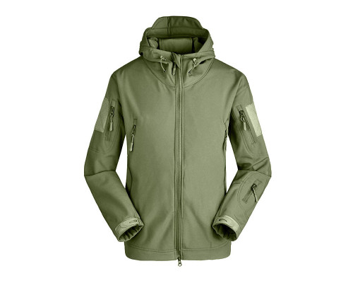 Тактична чоловіча куртка Soft Shell Lesko A001 L Зелений Тактична чоловіча куртка Soft Shell Lesko A001 L Зелений